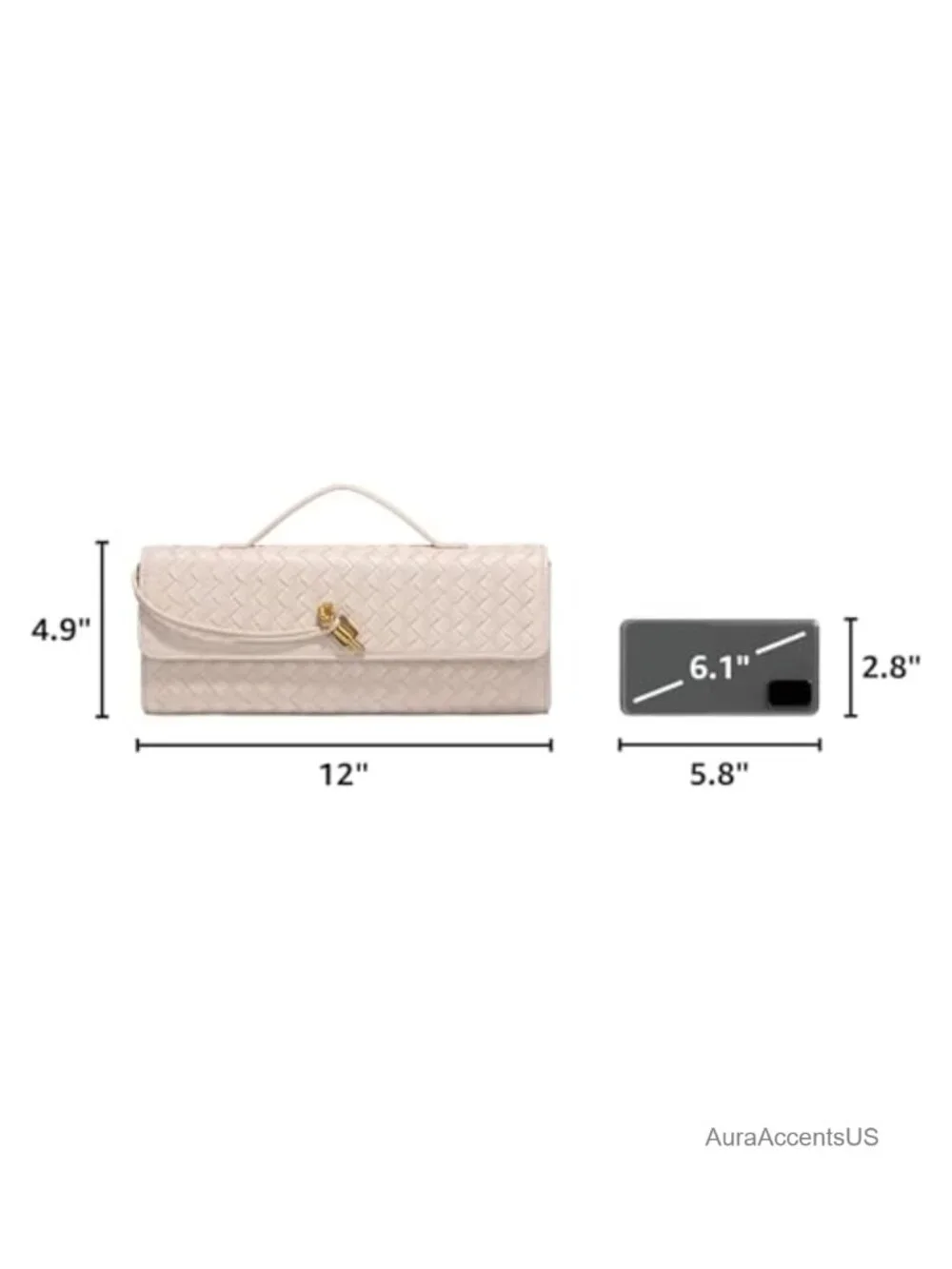 Handmade Woven Evening Bag Leather Shoulder Clutch Crossbody Purse